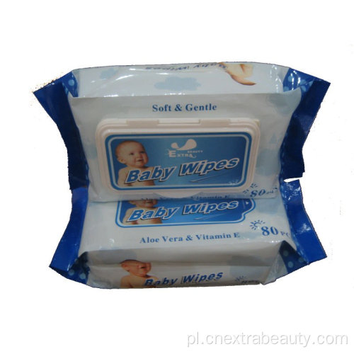 80 sztuk antybakteryjne chusteczki dla niemowląt z plastikową pokrywką